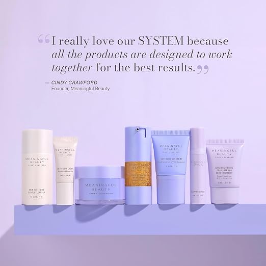 Meaningful Beauty Travel Size 7-Piece Deluxe Face and Neck Skincare Kit