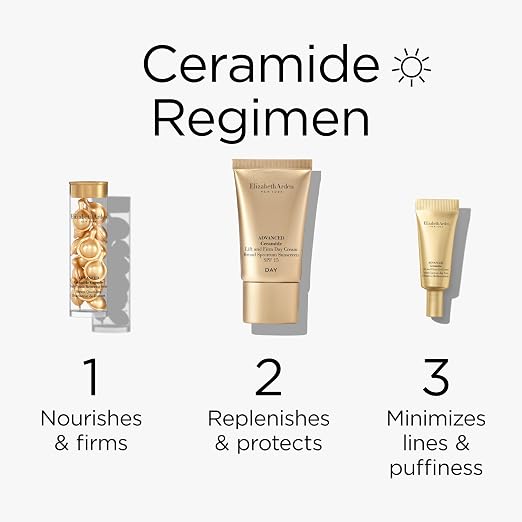 Elizabeth Arden Advanced Ceramide Face Serum Capsules, Anti-Aging Skincare, Fragrance-Free Hydrating Formula for Radiant, Firm Skin, Nourishing and Strengthening